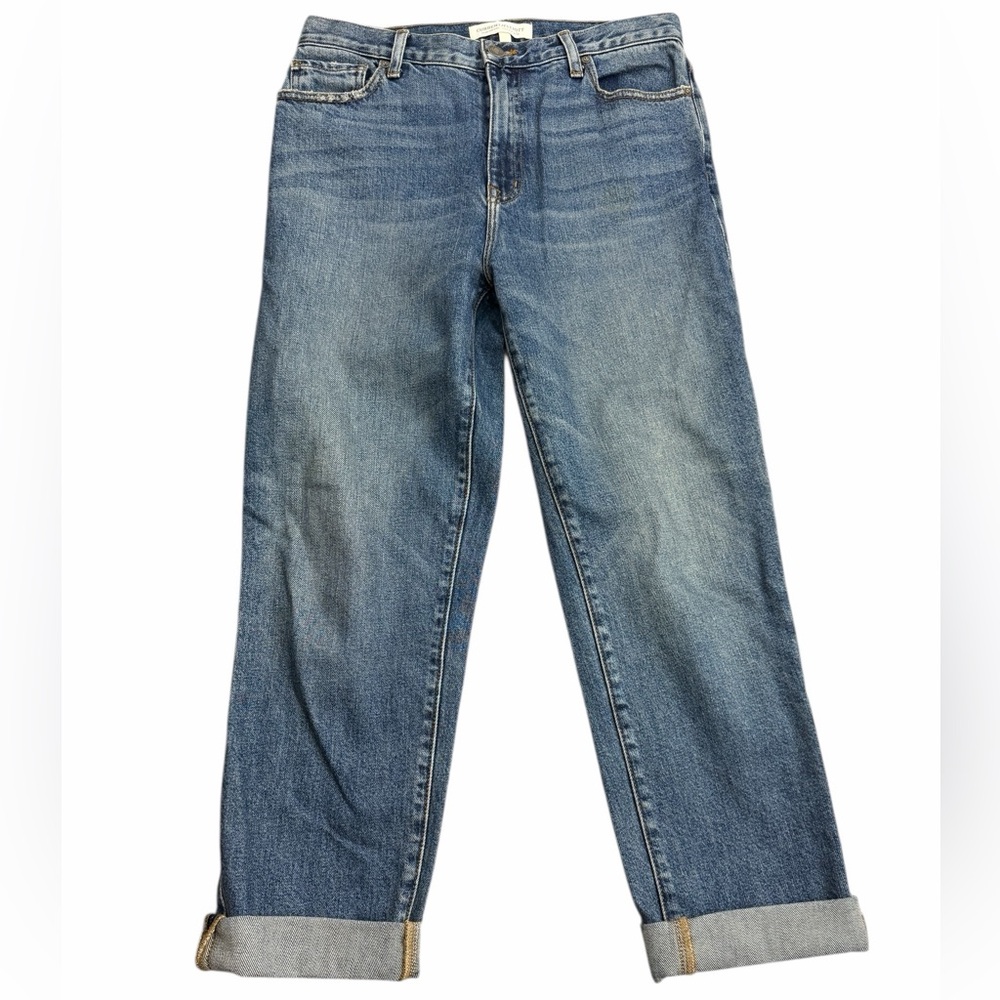 Current/Elliott Women’s Jeans Size 27 Medium Wash Straight Cuffed Denim